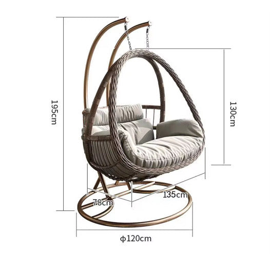 Riviera Rattan Swing Chair