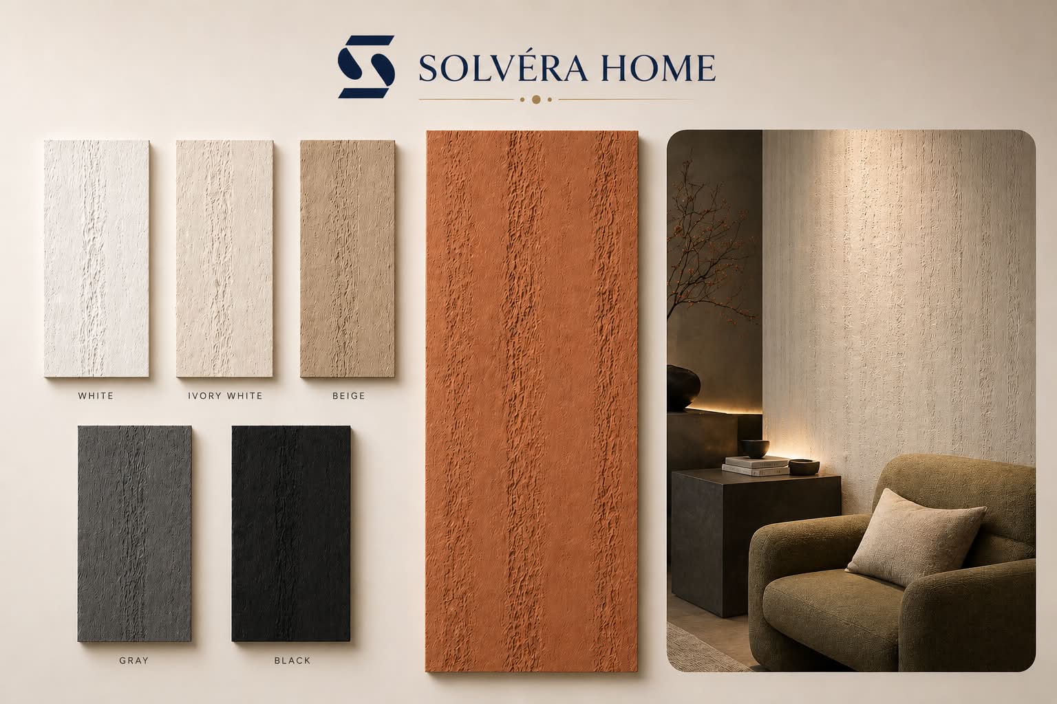 Luna Terra Textured Wall Panel Collection