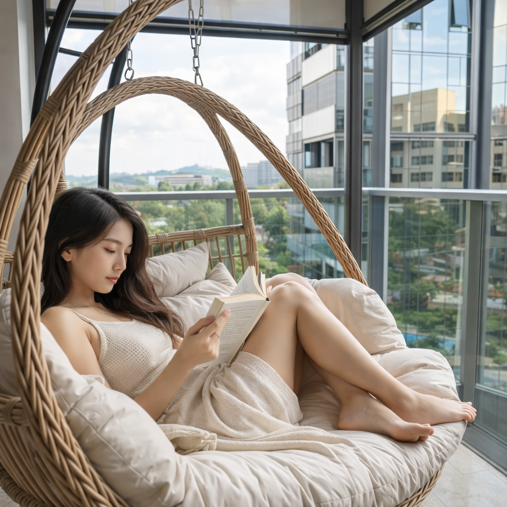 Riviera Rattan Swing Chair