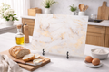 Nordic Gold Marble Tempered Glass Chopping Board