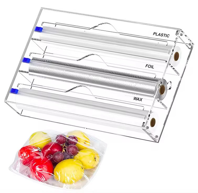 3-in-1 Acrylic Wrap Dispenser with Cutter
