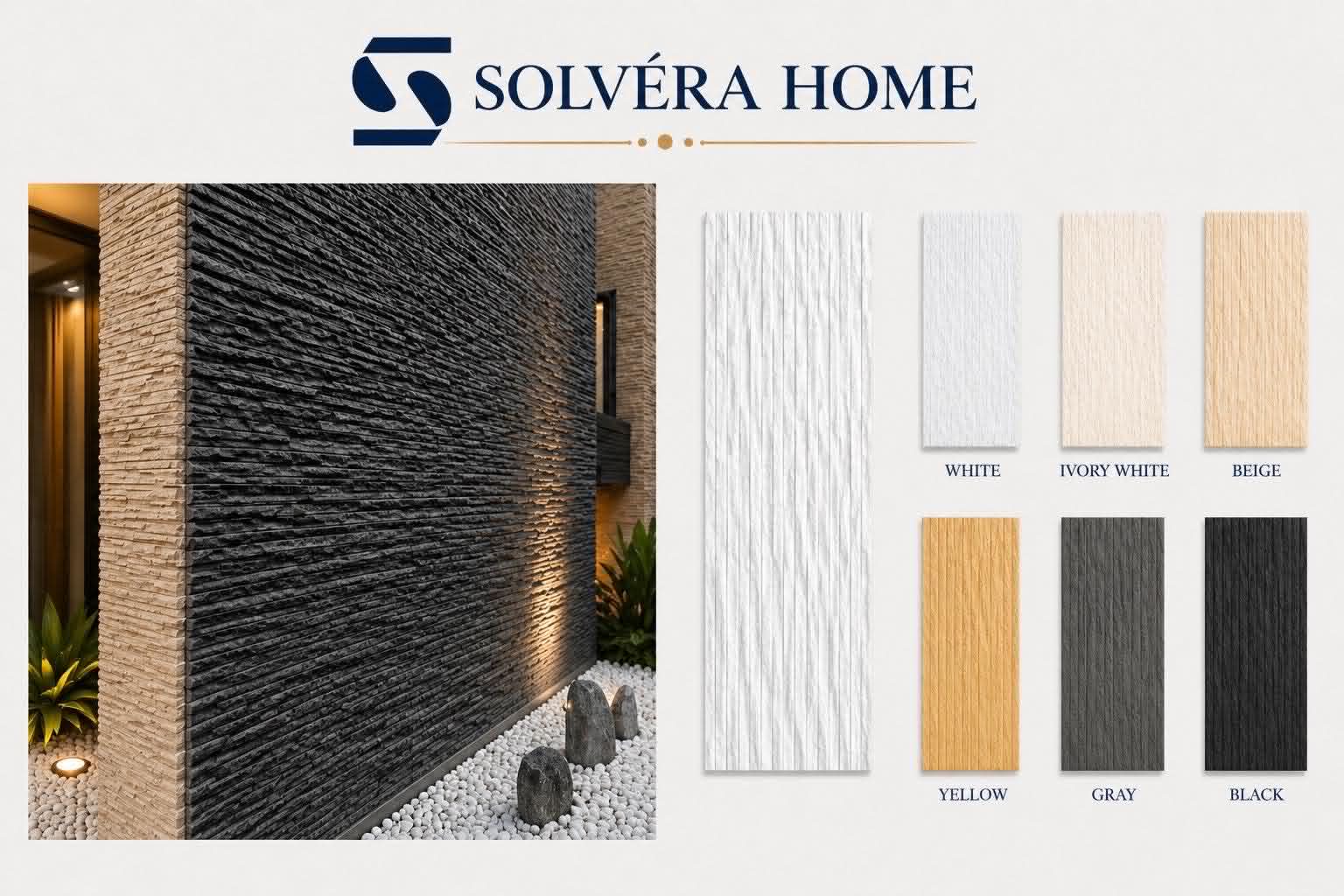 Linear Stone Texture Wall Panel – Modern Ridge Series